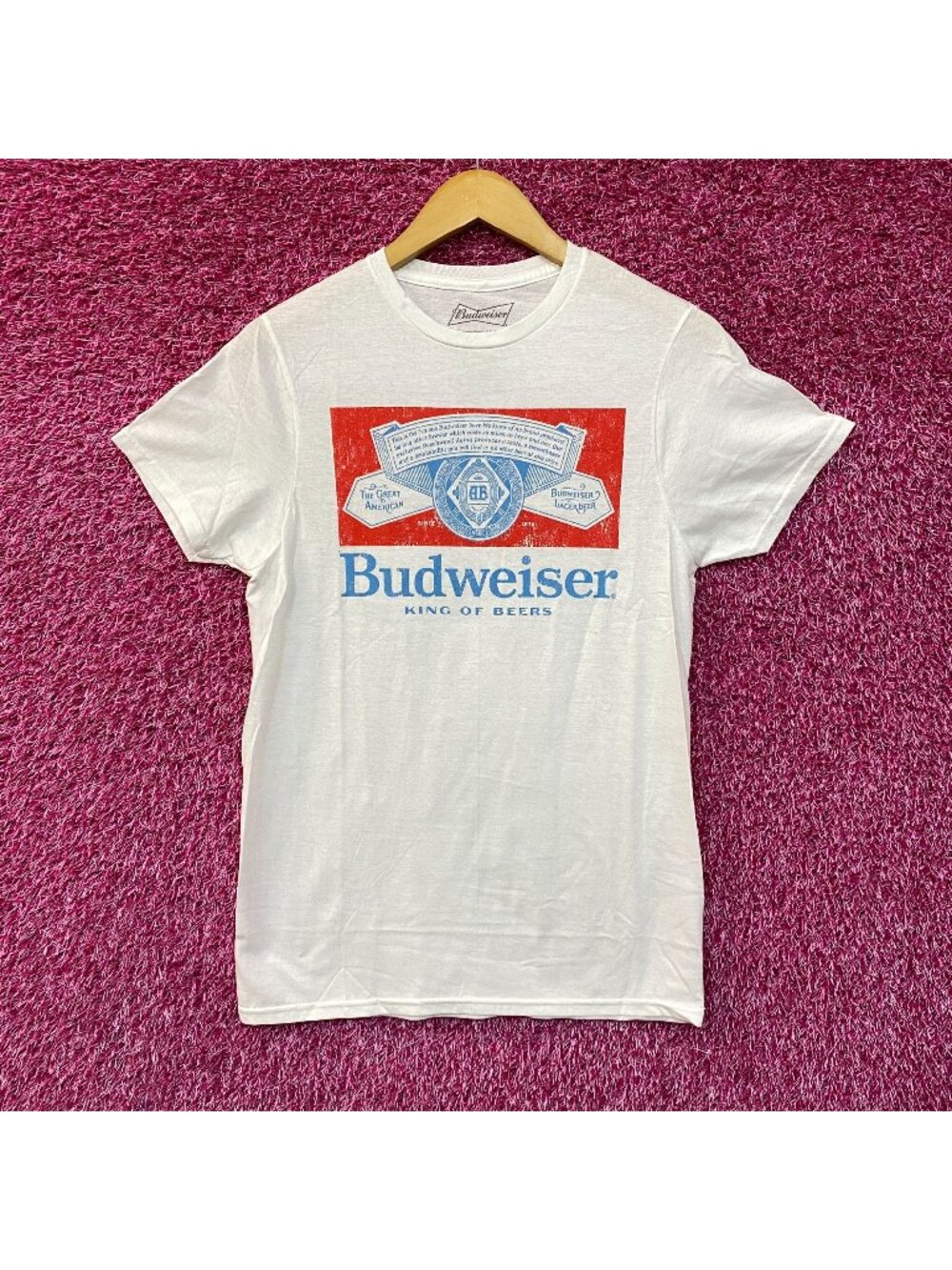 Budweiser King Of Beers Vintage Style T-Shirt Small